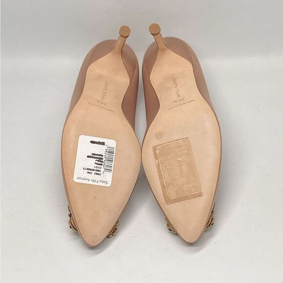 Manolo Blahnik Hangisi 70 Embellished Satin Pumps size 36.5 - Picture 12 of 13